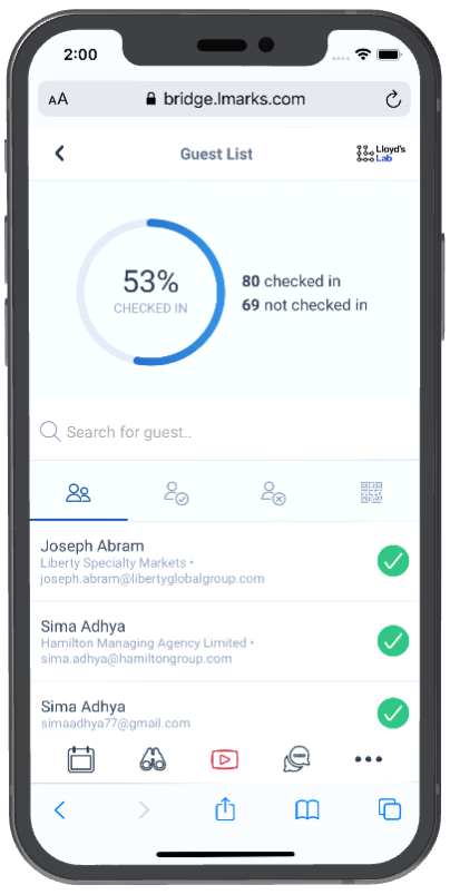 Collection of Bridge app screenshots