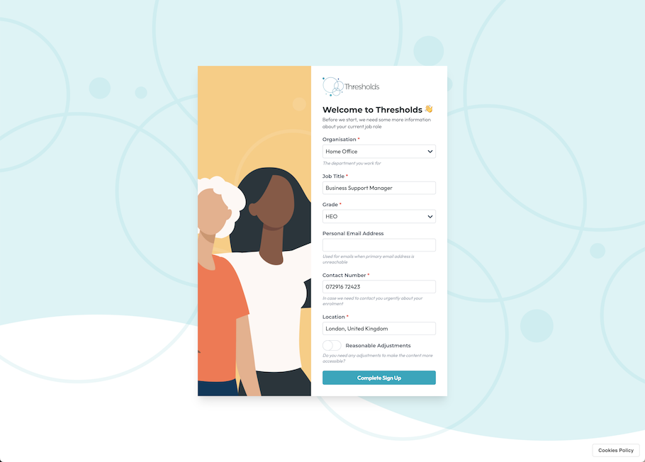 collection of Thresholds app screenshots